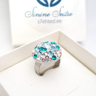 swarovski kristallidest sõrmus
