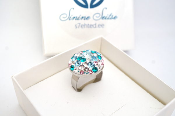 swarovski kristallidest sõrmus