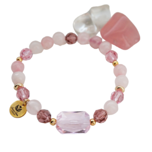 käevõru roosast kvartsist kristallidega