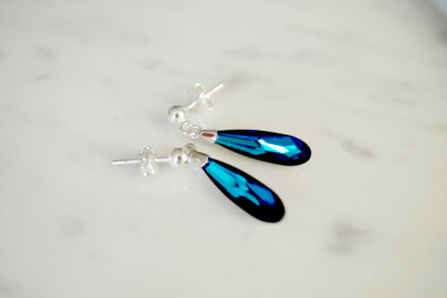 sinised swarovski tilgad kristallidest tilgad swarovski kõrvarõngad